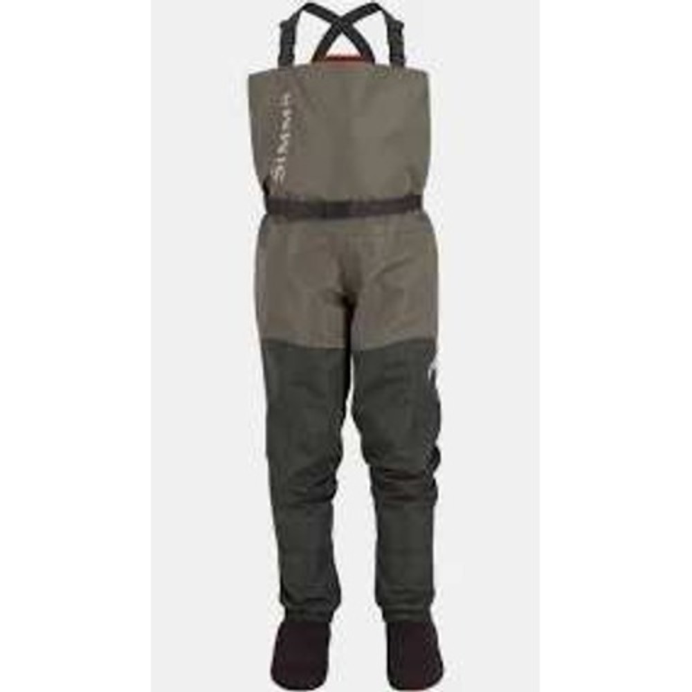 Simms Tributary Stockingfoot Chest Waders for Kids Youth Basalt L Fishing New